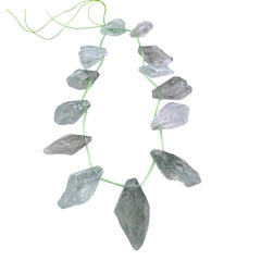25 to 45mm Free Form Green Phantom Quartz
