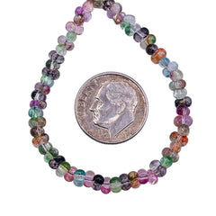 4.5mm Thunder Polish Glass Crystal Peanut Ocean Mist