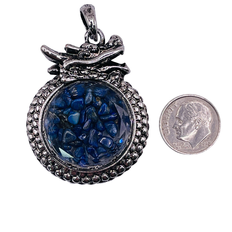 Lapis Lazuli Dragon Pendant