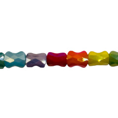 8x6mm Bow Glass Crystal Rainbow