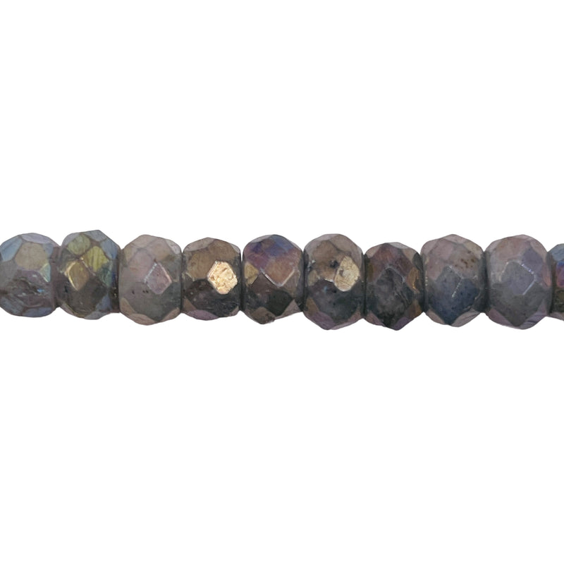 8x5mm Roundel Cut Labradorite Super AB