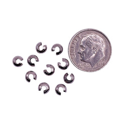 4mm Crimp Bead/Knot Cover 925 Silver