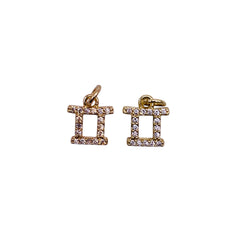 10x9mm Gemini Zodiac Charm