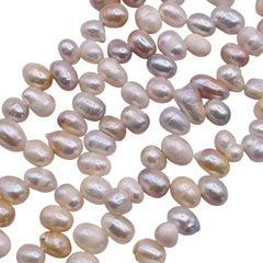 Fresh Water Pearl potato side drilled 6 to 7mm