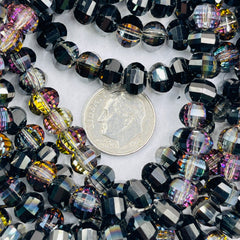 8mm Lantern Glass Crystal Dk. Violet Dream