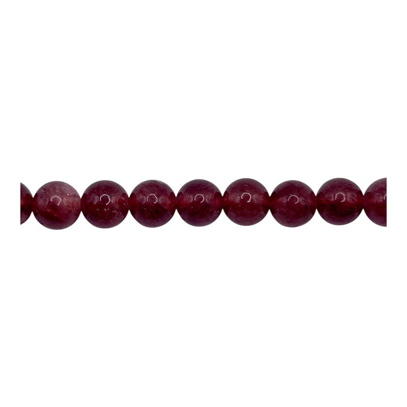 6mm Round Russian Strawberry Quartz