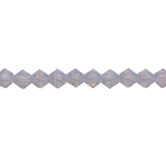6mm Thunder Polish Glass Crystal Bicone Opal