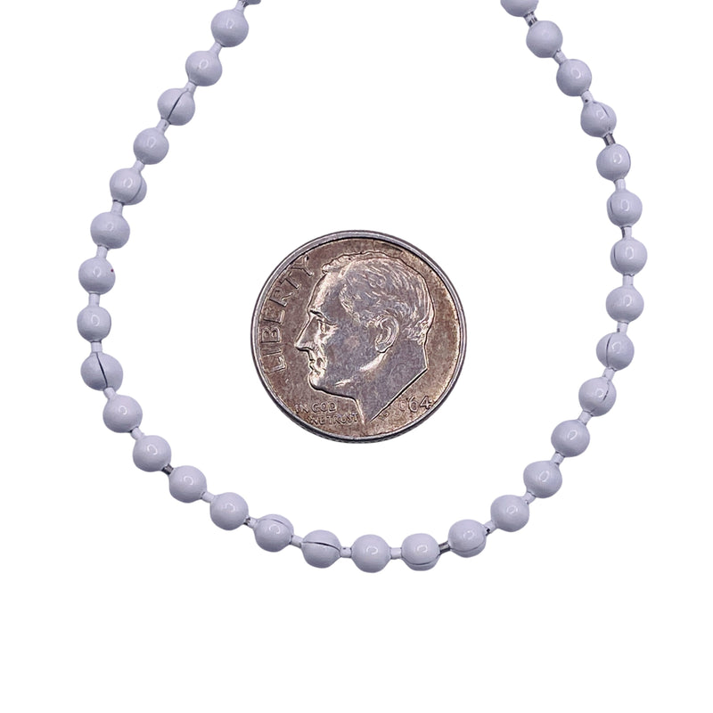 Losolo 3mm Ball Chain Stainless Steel Chain White