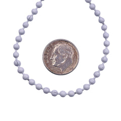 Losolo 3mm Ball Chain Stainless Steel Chain White