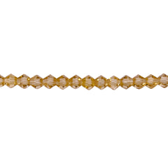 4mm Thunder Polish Glass Crystal Bicone Lime