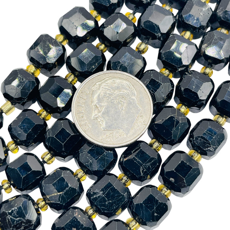 8mm Cube Black Tourmaline