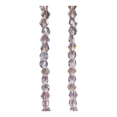 4mm Hexagon Glass Crystal Thistle