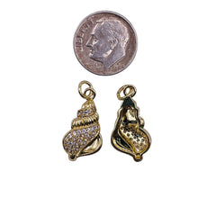 20x11mm Spiral Sea Shell Charm