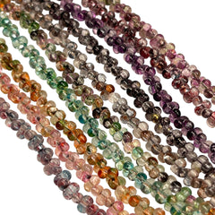 4.5mm Thunder Polish Glass Crystal Peanut Smokey Gray
