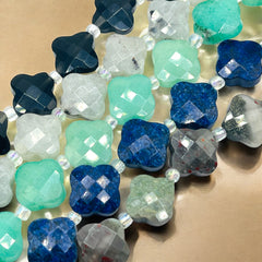 11mm Clover Cut Natural Gemstones Package Deal