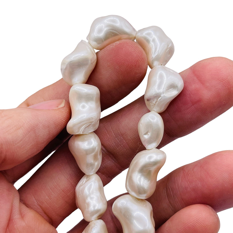 8-14mm Med. Nugget Shell Pearl