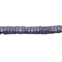 5mm Square Disc Lava Matt Silver