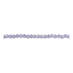 3mm Thunder Polish Glass Crystal Roundel Cut Opal AB