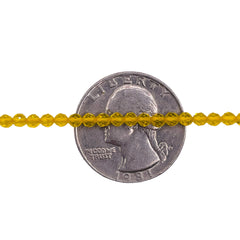 3mm Thunder Polish Round Cut Light Yellow Gold