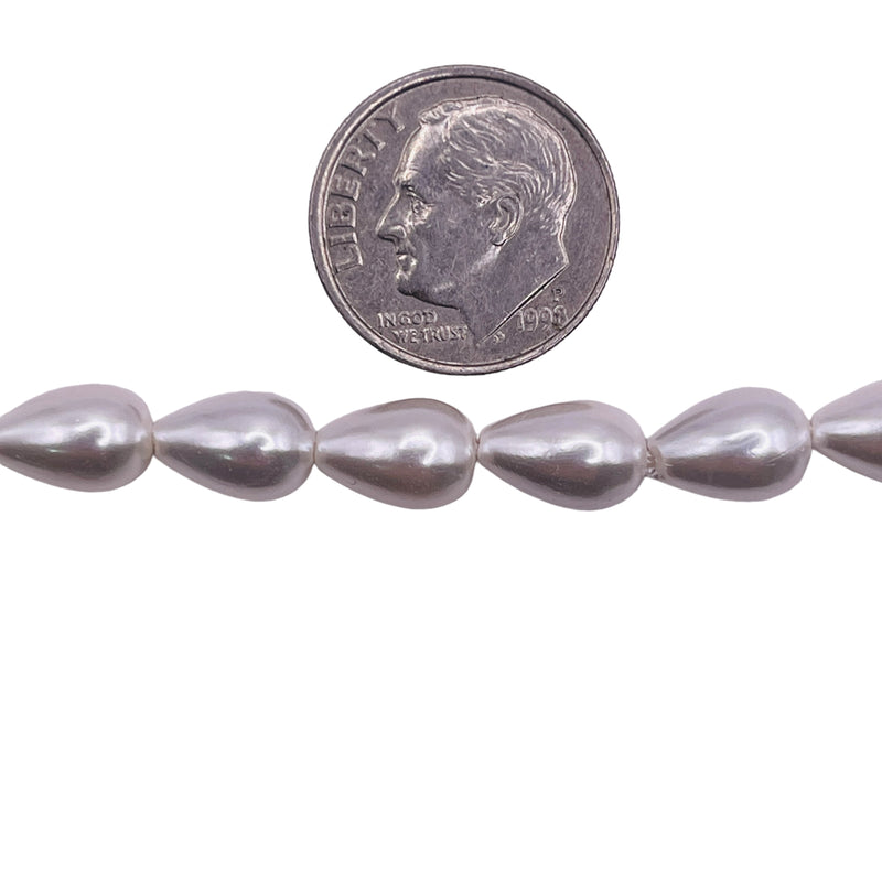 10x6mm Teardrop Shell Pearl