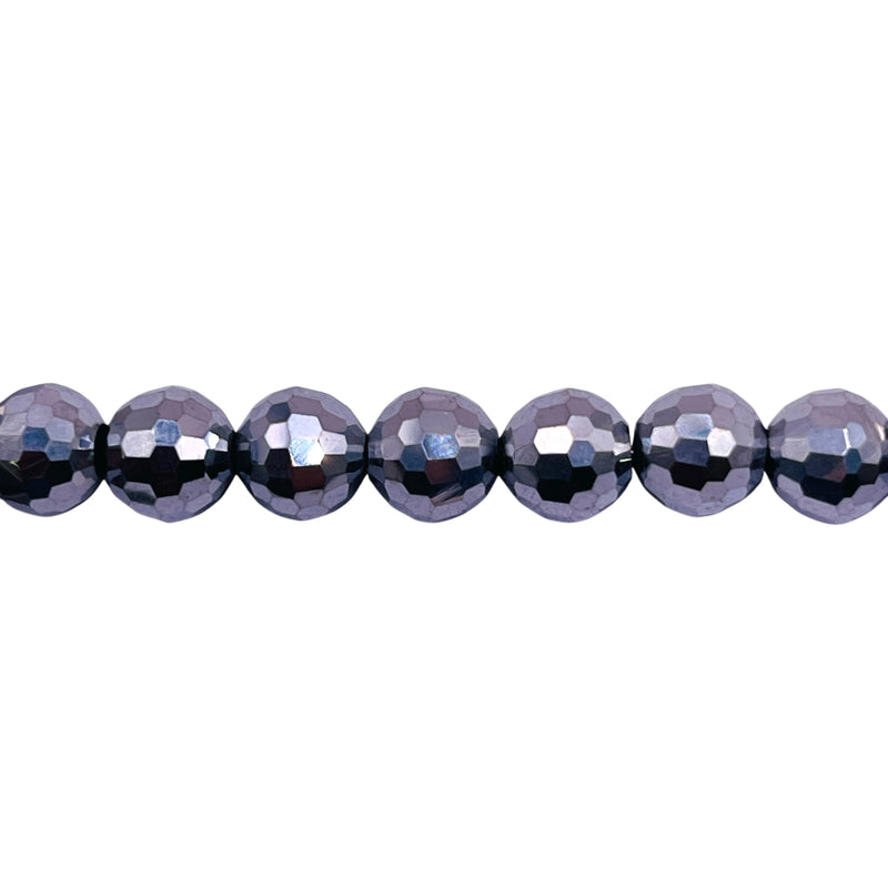 8mm Disco Cut White Gold