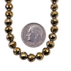 6mm Thunder Polish Round Disco Cut Gold