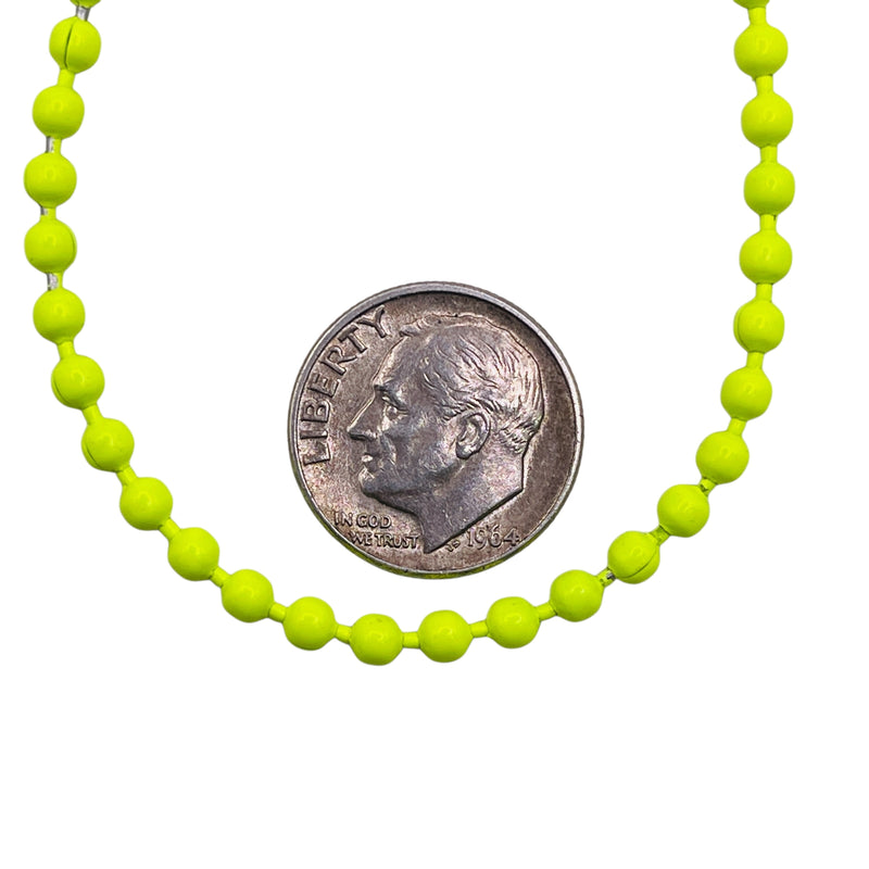 Losolo 3mm Ball Chain Stainless Steel Chain Yellow