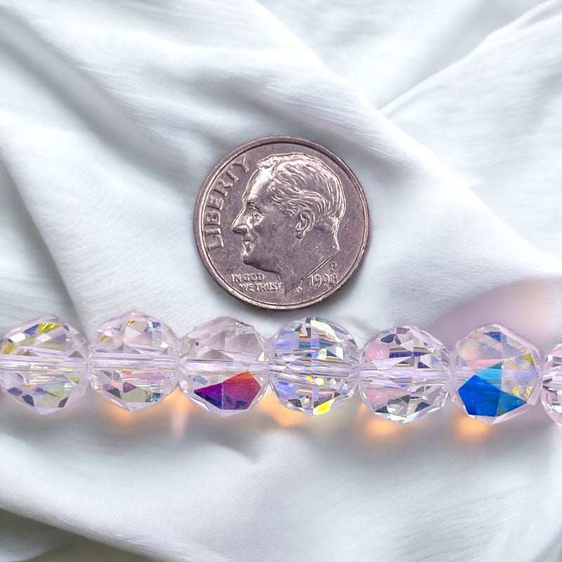 10mm Star Cut Glass Crystal Super AB