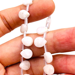 10x8mm Flat Teardrop Cut Moonstone