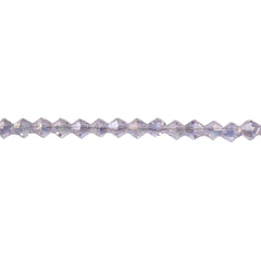 4mm Thunder Polish Glass Crystal Bicone Clear AB