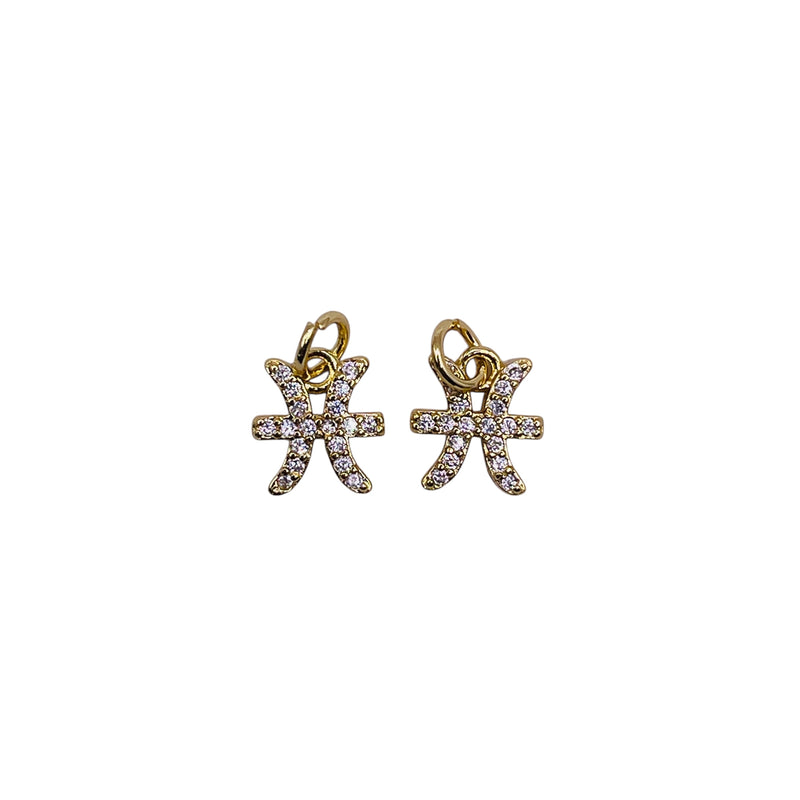 10x9mm Pisces Zodiac Charm