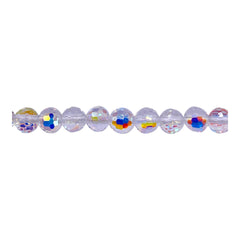 6mm Thunder Polish Round Disco Cut Clear Super AB
