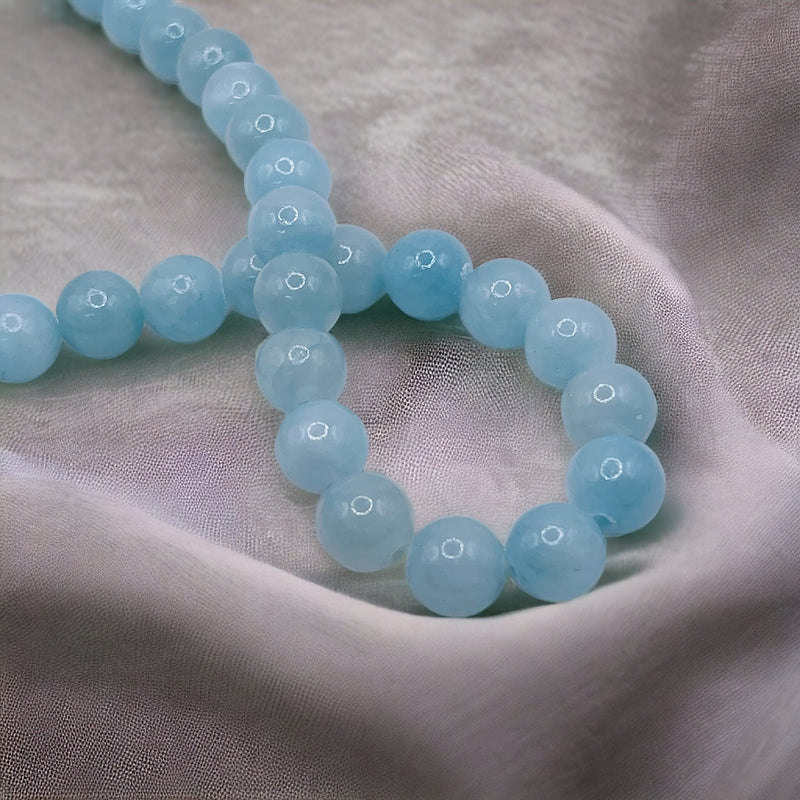 Dyed Jade Round Lt. Aqua