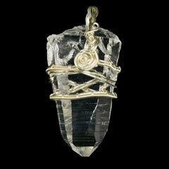 Supreme Quality Lemurian Pendant Master Wrapped Wired Technique Large