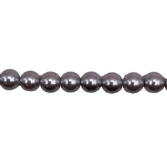 6mm Round Shell Pearl Gray