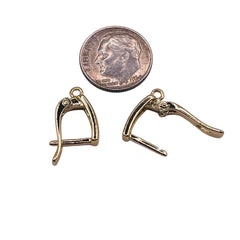 18mm Designer Leverbacks 18K Gold Plated