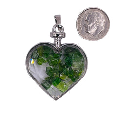 Peridot Heart Pendant