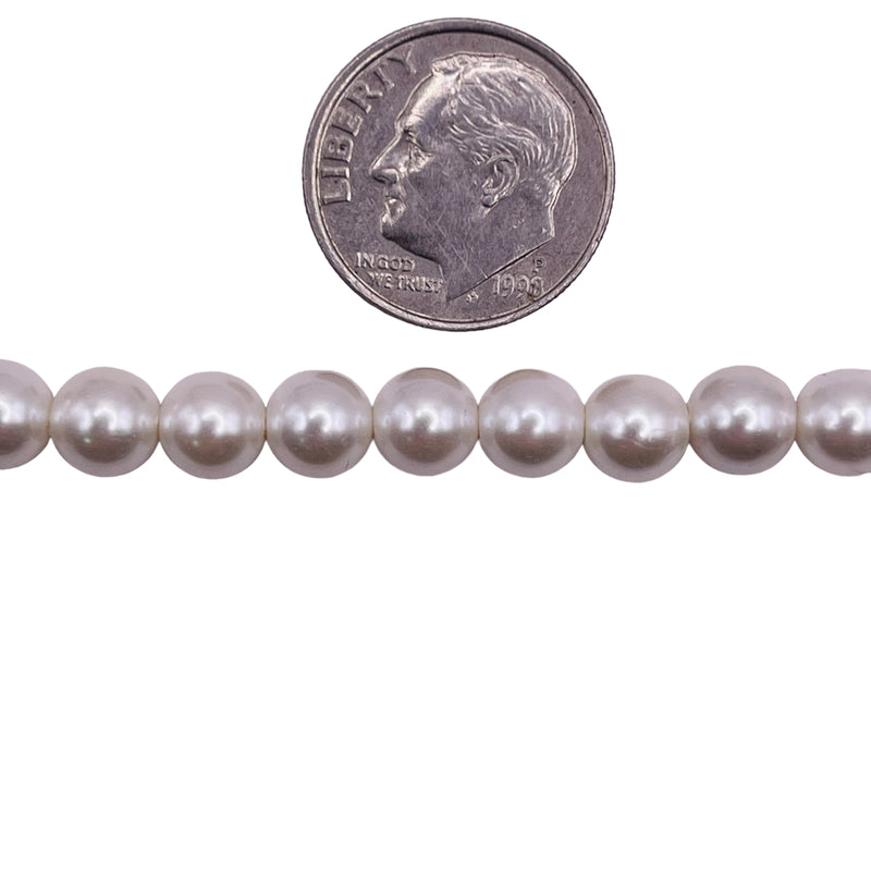 6mm Round Shell Pearl