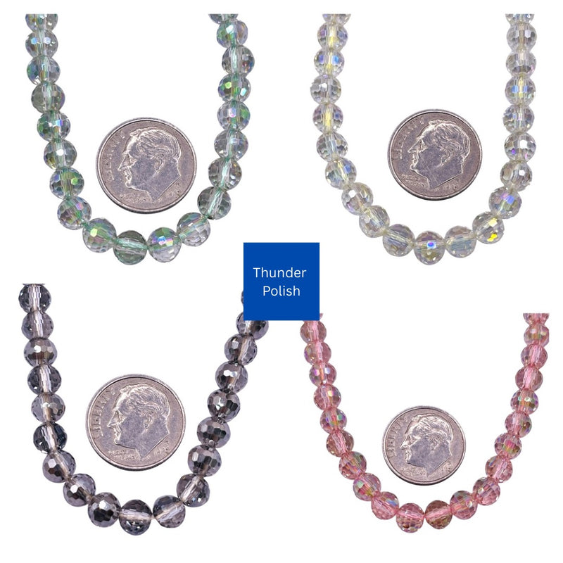 6mm Round Disco Cut Glass Crystal Package Deal