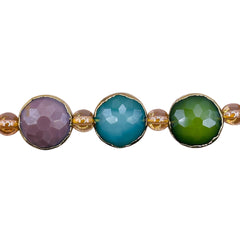 14mm Coin Drop Gold Edge Rainbow