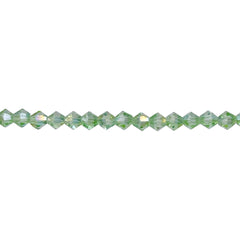 4mm Thunder Polish Glass Crystal Chrysolite AB