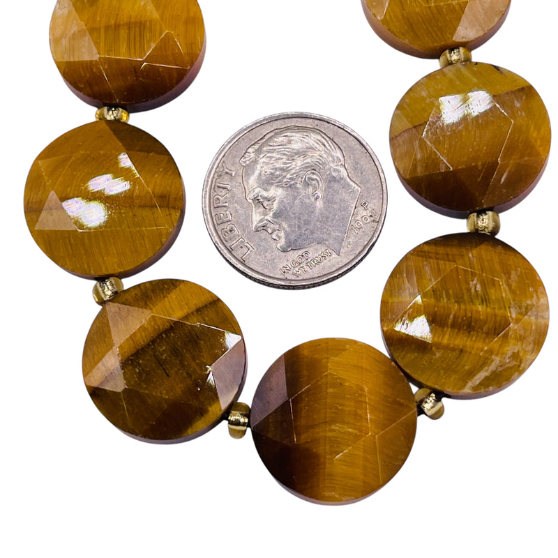 16mm Coin Cut Tiger Eye