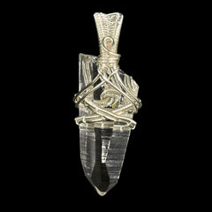 Supreme Quality Lemurian Pendant Master Wrapped Wired Technique Medium