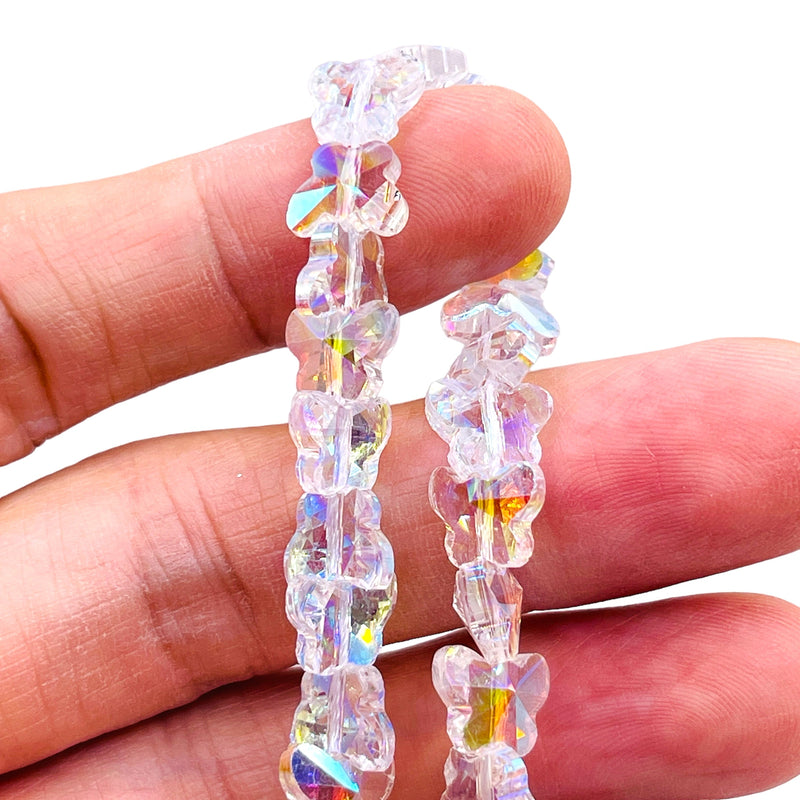 10mm Butterfly Glass Crystal Super AB