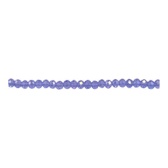 3mm Thunder Polish Glass Crystal Roundel Cut Lt. Purple AB