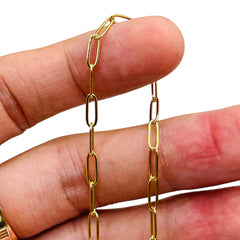 Losolo Chain 9x3mm 18K Gold Plated