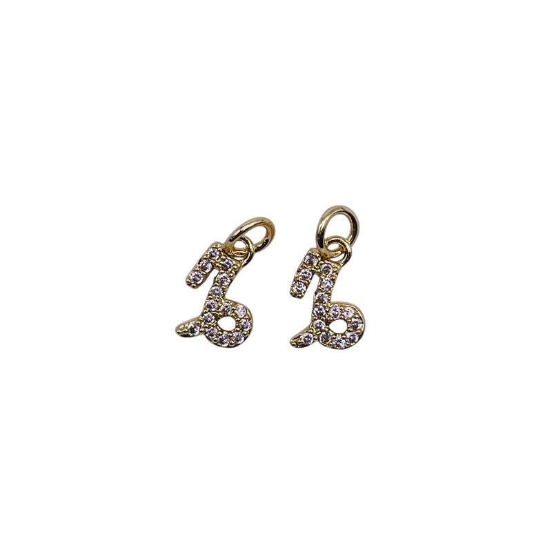 10x7mm Capricorn Zodiac Charm