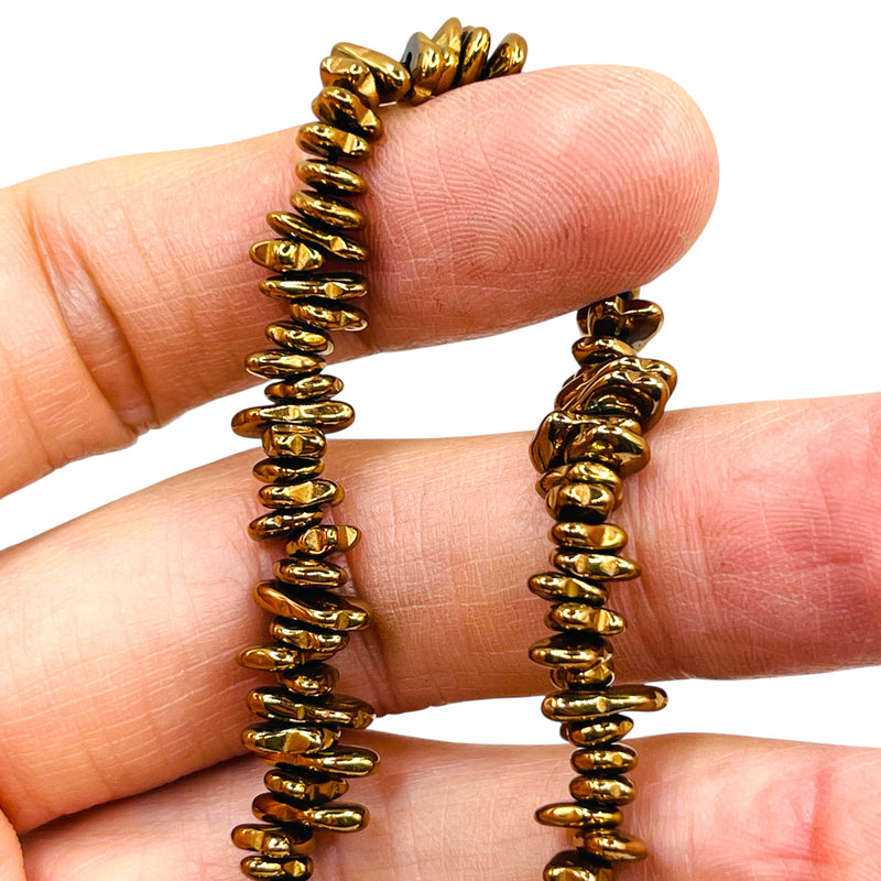 5-7mm Chips Hematite Copper