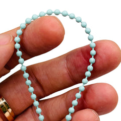 Losolo 3mm Ball Chain Stainless Steel Chain Turquoise