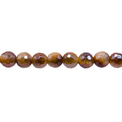 8mm Round Cut Tiger Eye Shine